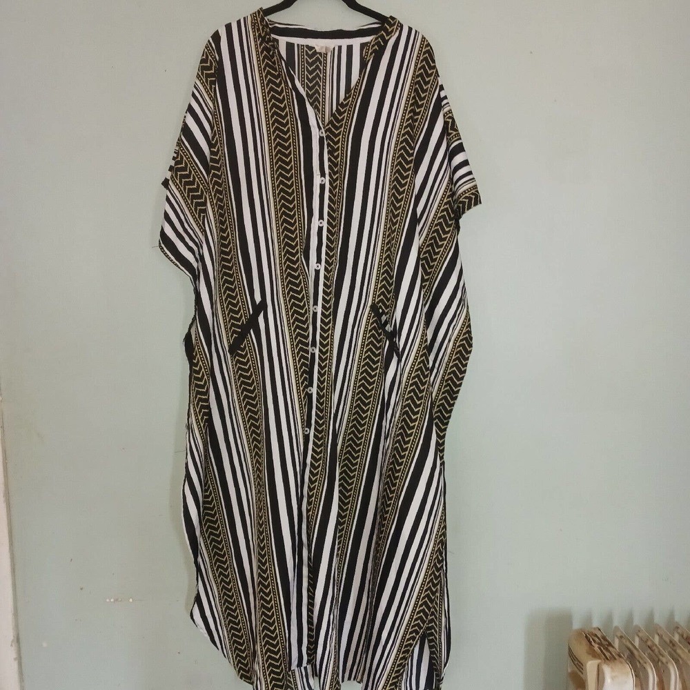 Gypsie Blu Caftan Bathing Suit Cover OSFM
